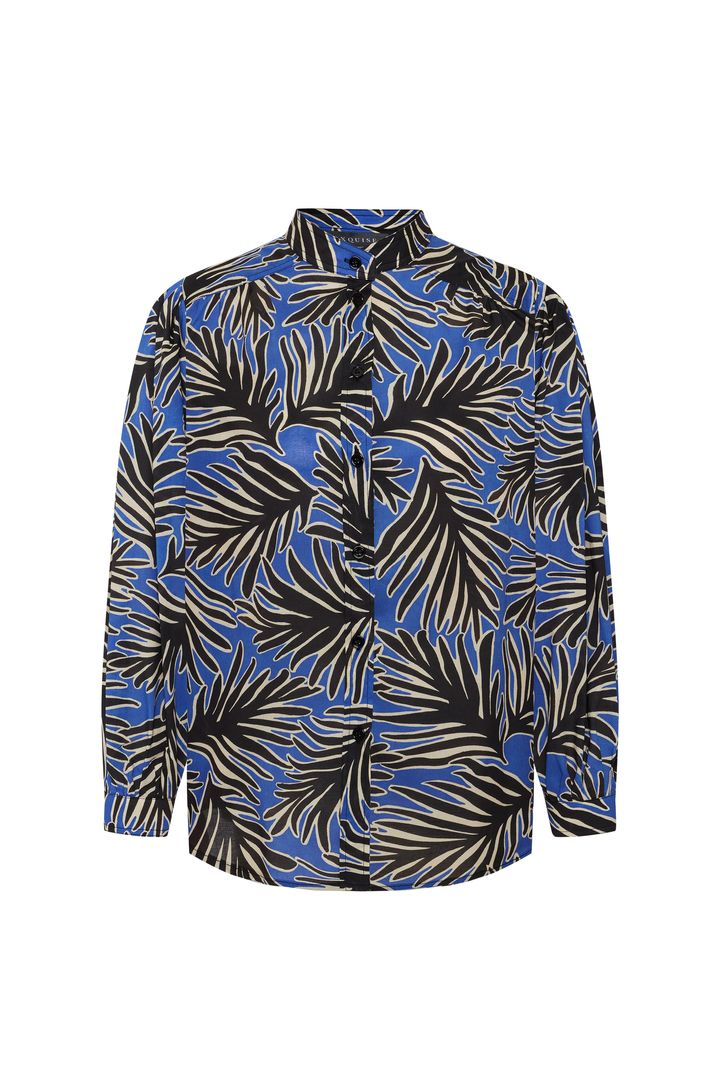 Exquise-Hakim Yaka Uzun Kol Rahat Kesim Desenli Pamuklu Gömlek-Gömlek-6-Milagron.com