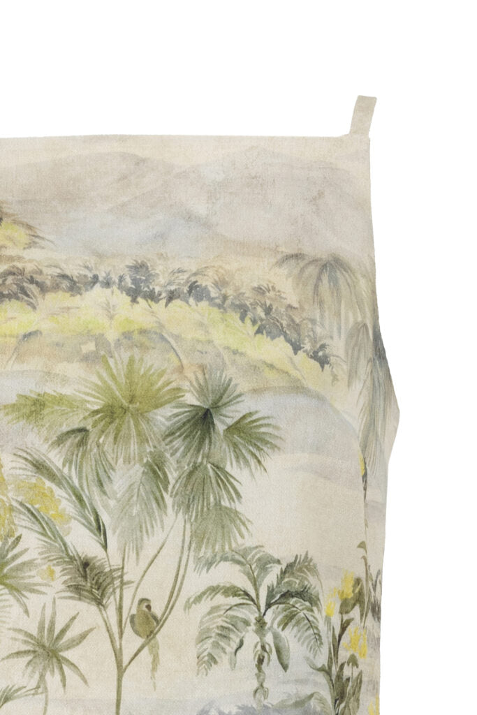 İnce Askılı Regular Fit Tropikal Desenli Bluz - 3