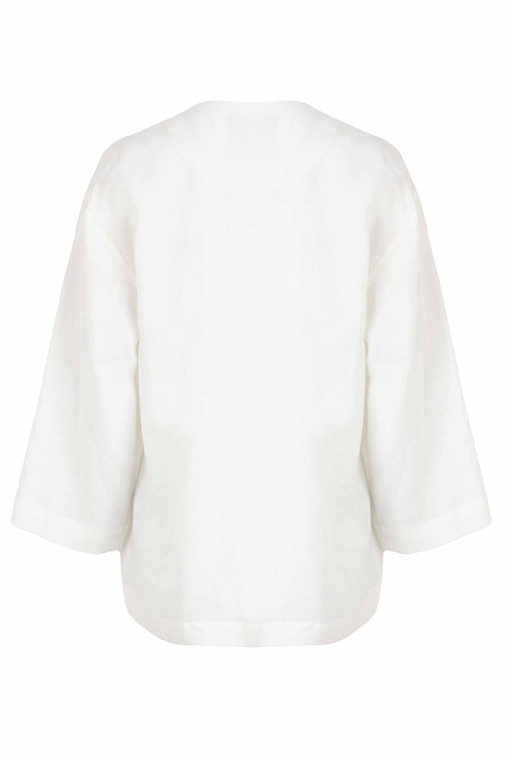 Exquise-Kendi Kumaşında Kemerli Nakış İşlemeli Rahat Kalıp Ceket-KİMONO-3-Milagron.com