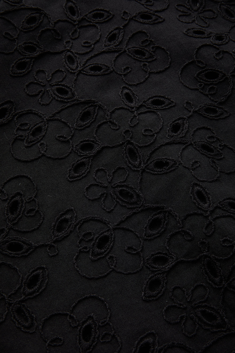 Exquise-Kısa Kol Fisto Kumaş Rahat Kalıp Siyah Bluz-Bluz-15-Milagron.com