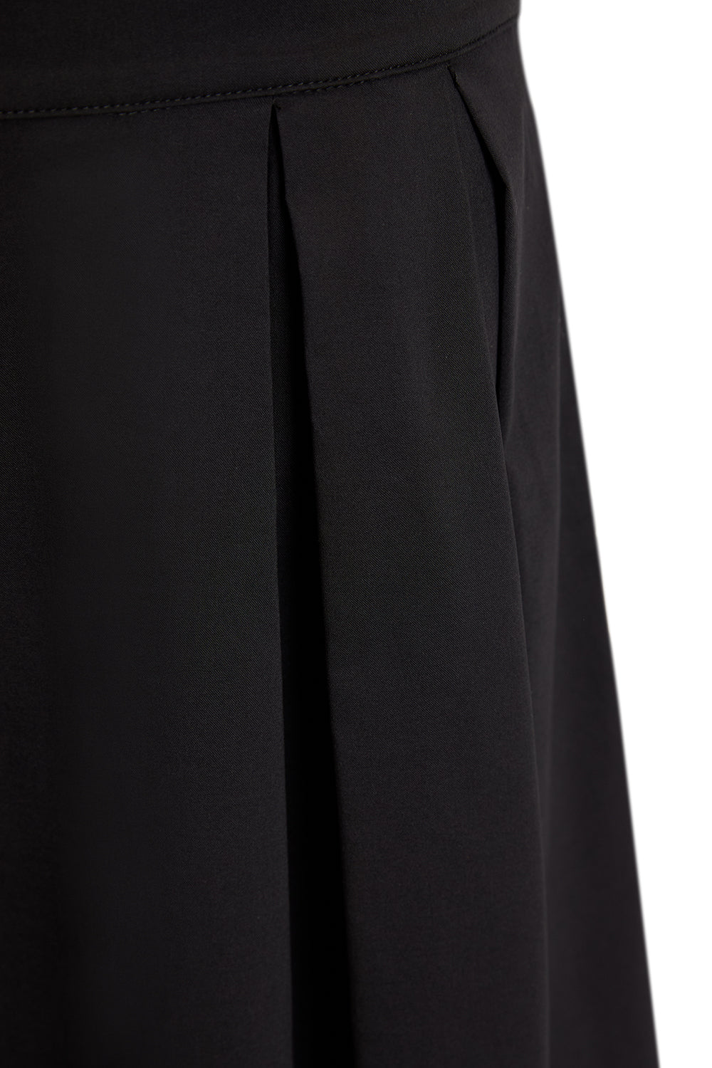 Exquise-Pileli Cepli Dokuma Midi Etek-ETEK-3-Milagron.com