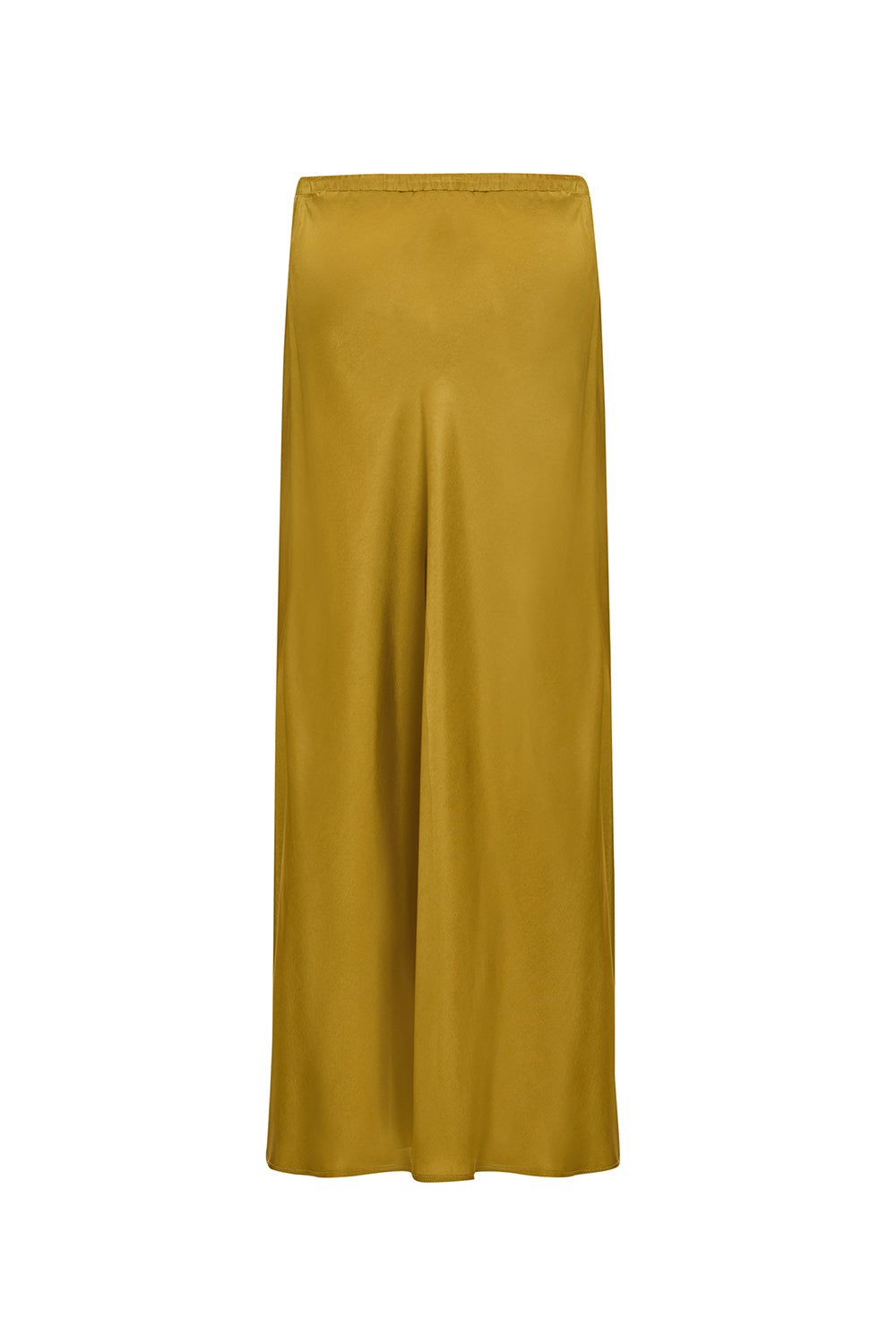 Exquise-Saten Yüzeyli Bağcıklı Regular Dokuma Midi Etek-ETEK-5-Milagron.com