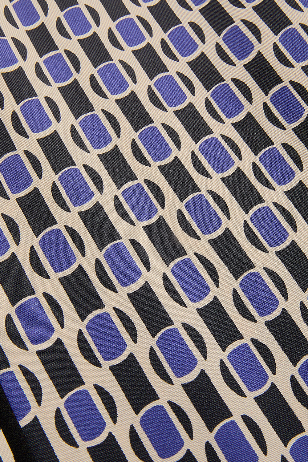 Exquise-Yüksek Bel Cepli Bol Kesim Desenli Pantolon-Pantolon-7-Milagron.com