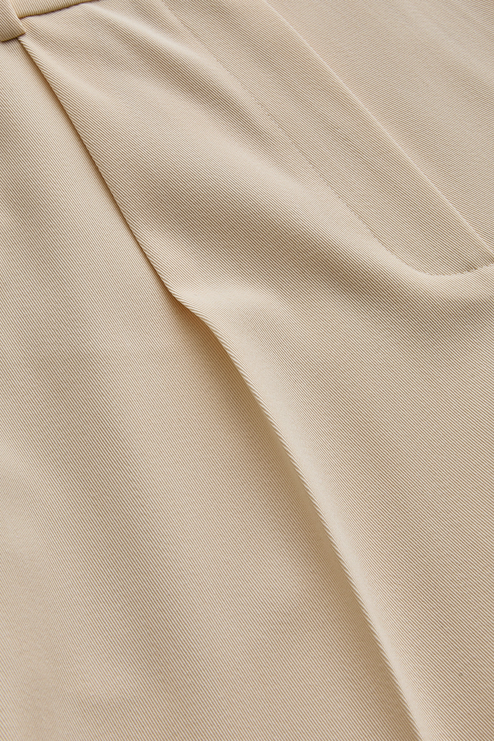 Exquise-Yüksel Bel Düz Kesim Cepli Regular Ekru Pantolon-PANTOLON-7-Milagron.com