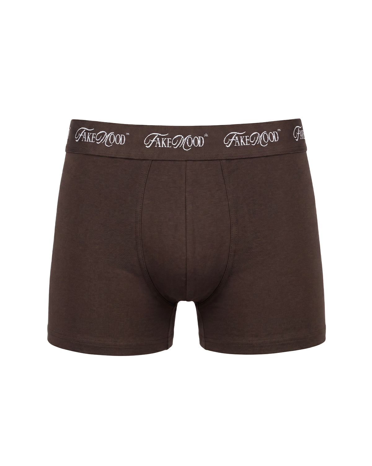 2'Li Takim Fakemood İMzali LastiKli Premium Pamuk Boxer - SiYah / Kahverengi