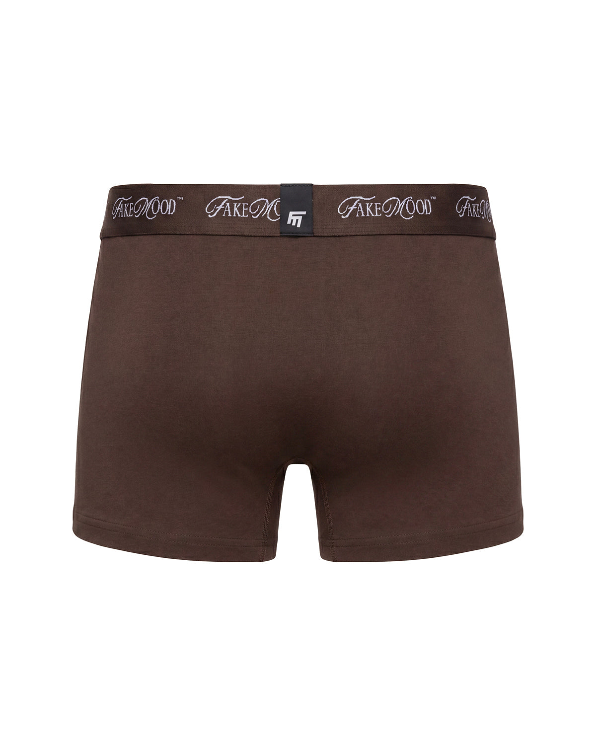2'Li Takim Fakemood İMzali LastiKli Premium Pamuk Boxer - SiYah / Kahverengi