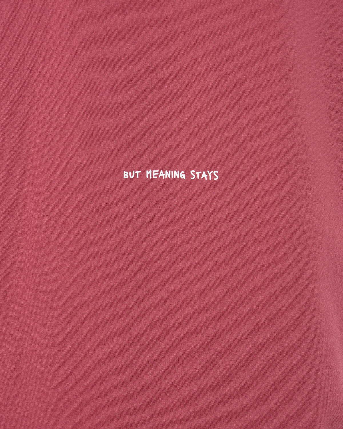 Erkek Oversize Basic Baskili TiŞört - Bordo