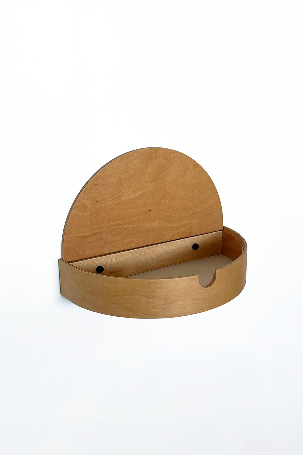 Fagus Wood-Ahşap Antre Duvar Rafı Ve Kapaklı Başucu Komodini (kayın)-Duvar Rafı-3-Milagron.com