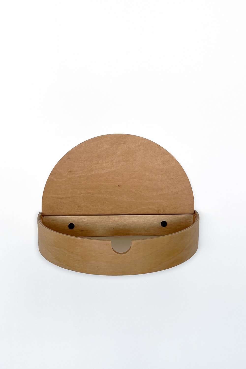 Fagus Wood-Ahşap Antre Duvar Rafı Ve Kapaklı Başucu Komodini (kayın)-Duvar Rafı-4-Milagron.com