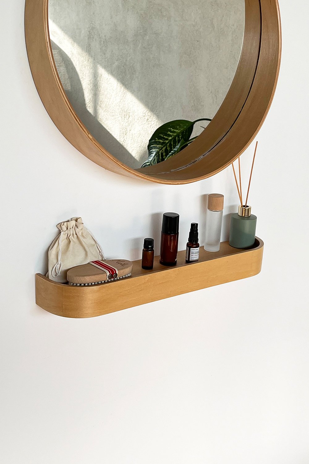 Fagus Wood-Ahşap Doğal Masif Duvar Rafı - Meşe-Duvar Rafı-1-Milagron.com