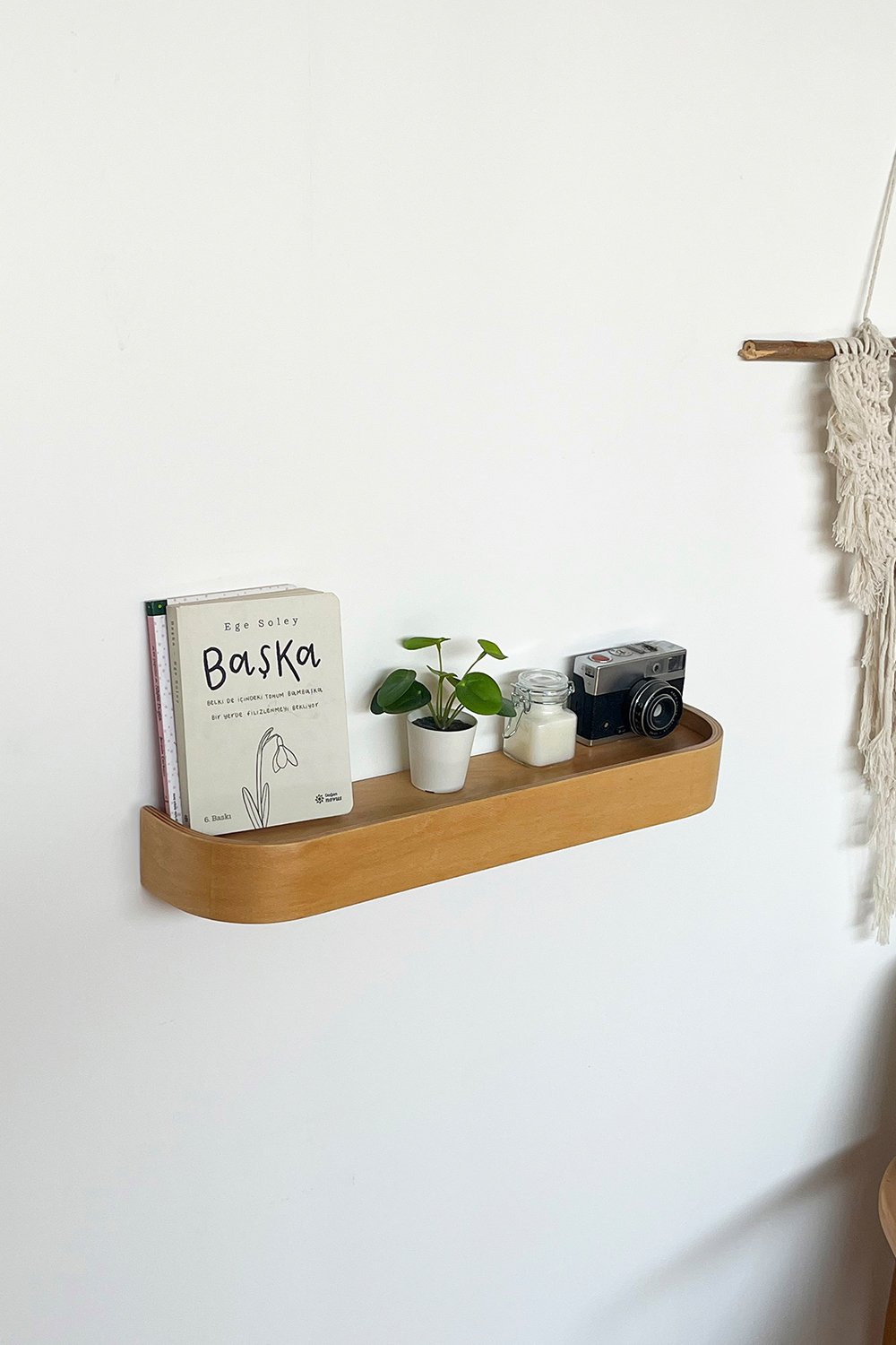 Fagus Wood-Ahşap Doğal Masif Duvar Rafı - Meşe-Duvar Rafı-2-Milagron.com