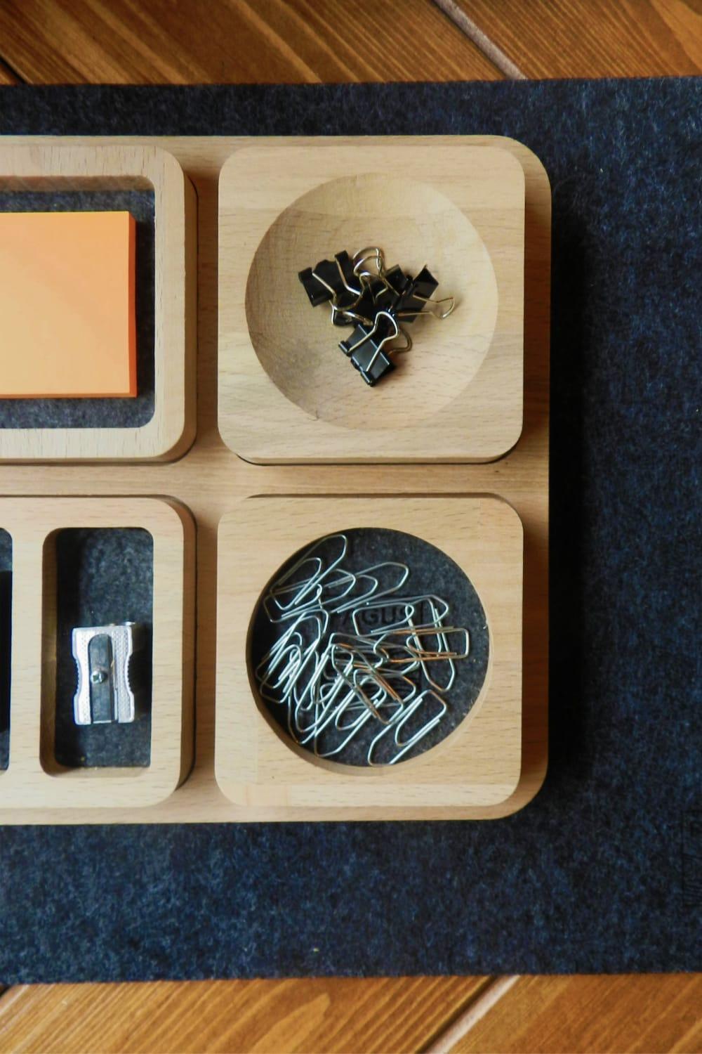 Fagus Wood-Arayende Masa Düzenleyici-Masaüstü Organizer-13-Milagron.com