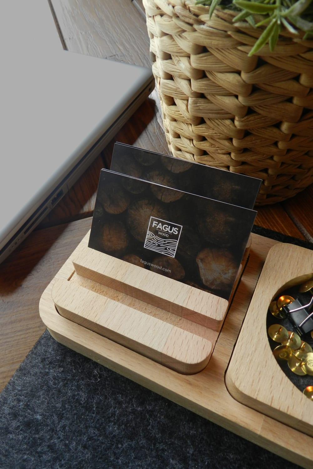 Fagus Wood-Arayende Masa Düzenleyici-Masaüstü Organizer-20-Milagron.com