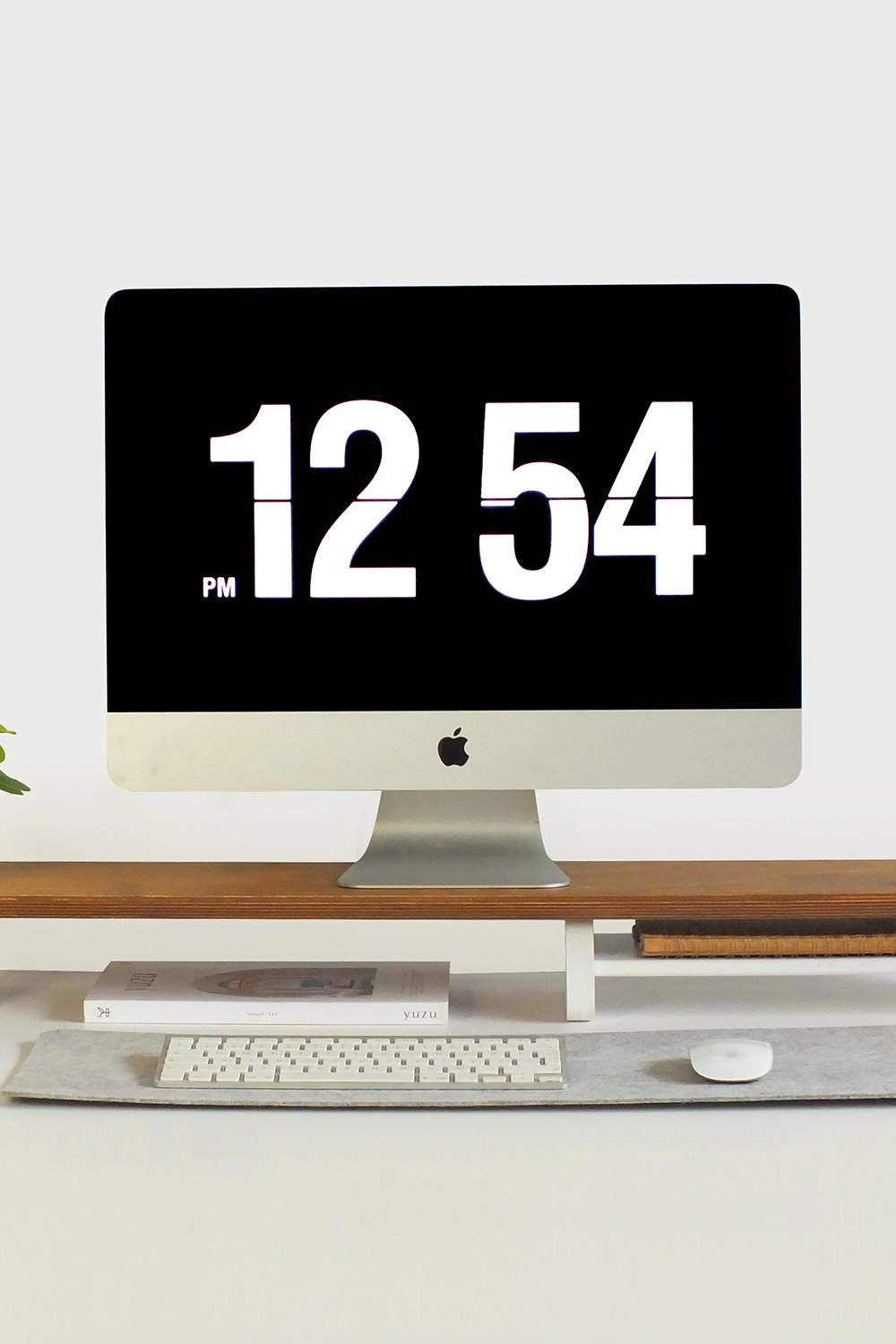 Fagus Wood-Büyük Monitör Standı (meşe)-Biblo-1-Milagron.com