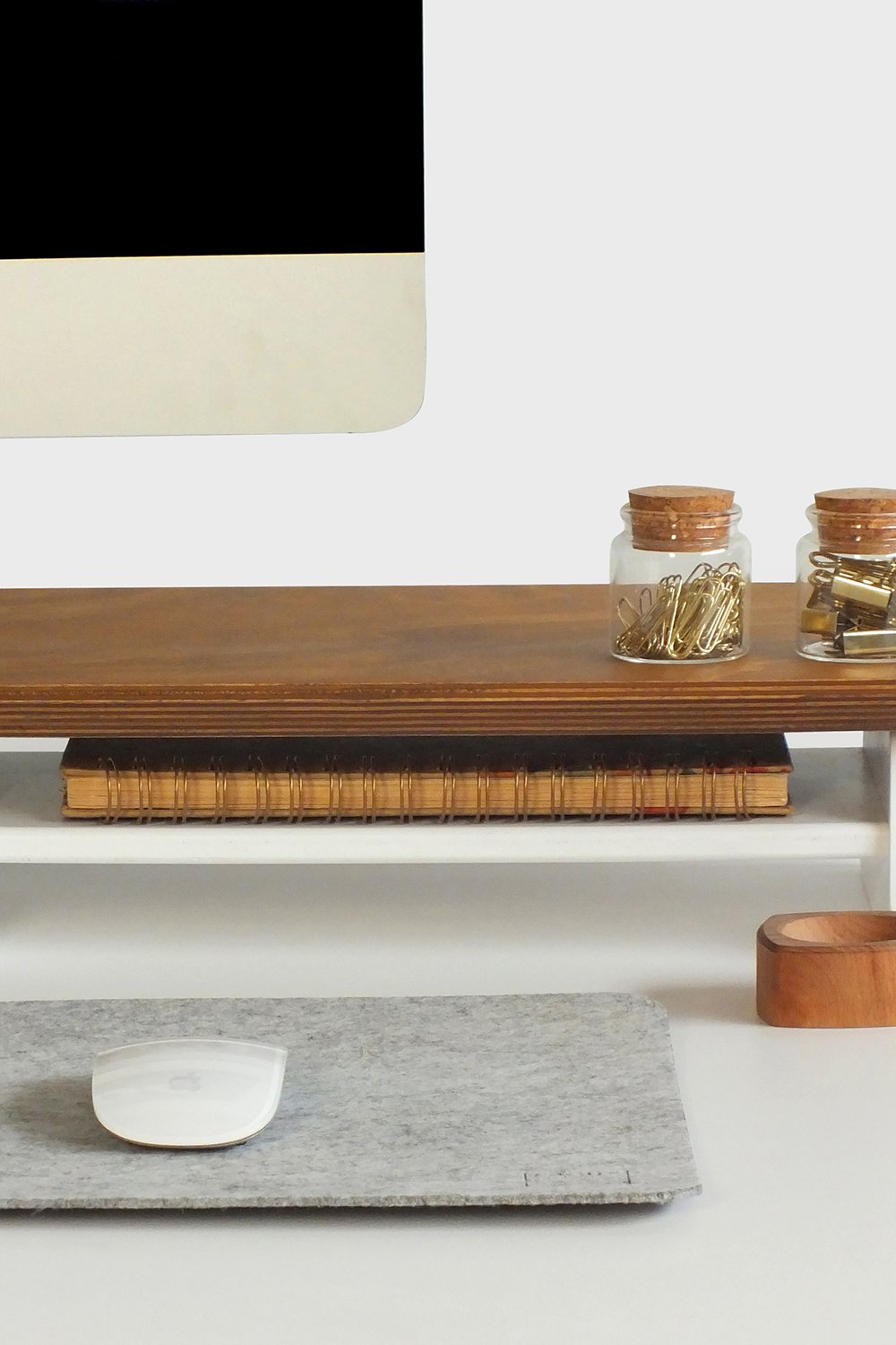 Fagus Wood-Büyük Monitör Standı (meşe)-Biblo-3-Milagron.com