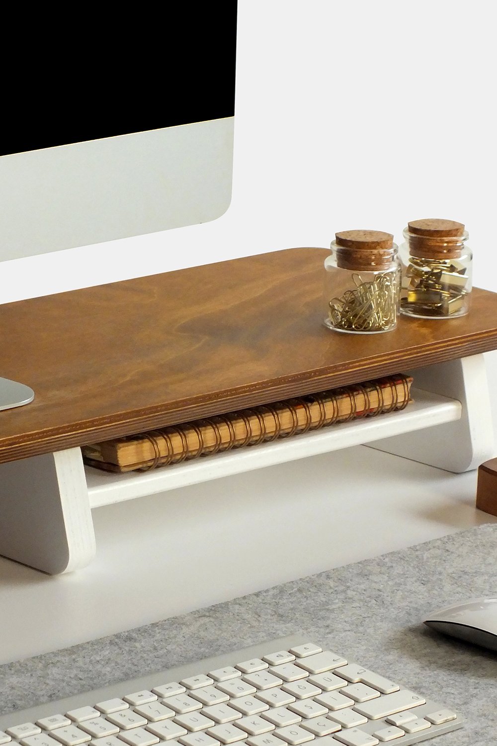 Fagus Wood-Büyük Monitör Standı (meşe)-Biblo-5-Milagron.com