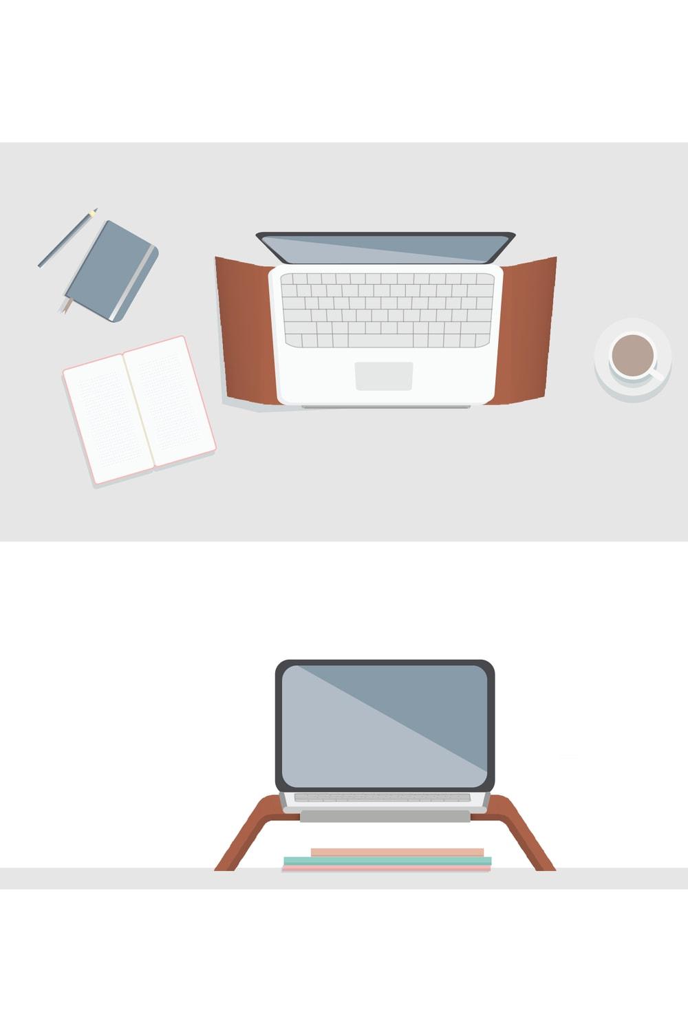 Fagus Wood-Dayanıklı Ahşap Notebook Yükseltici ve Tutucu Masa Üstü Laptop Standı (Kayın)-Laptop Standı-8-Milagron.com