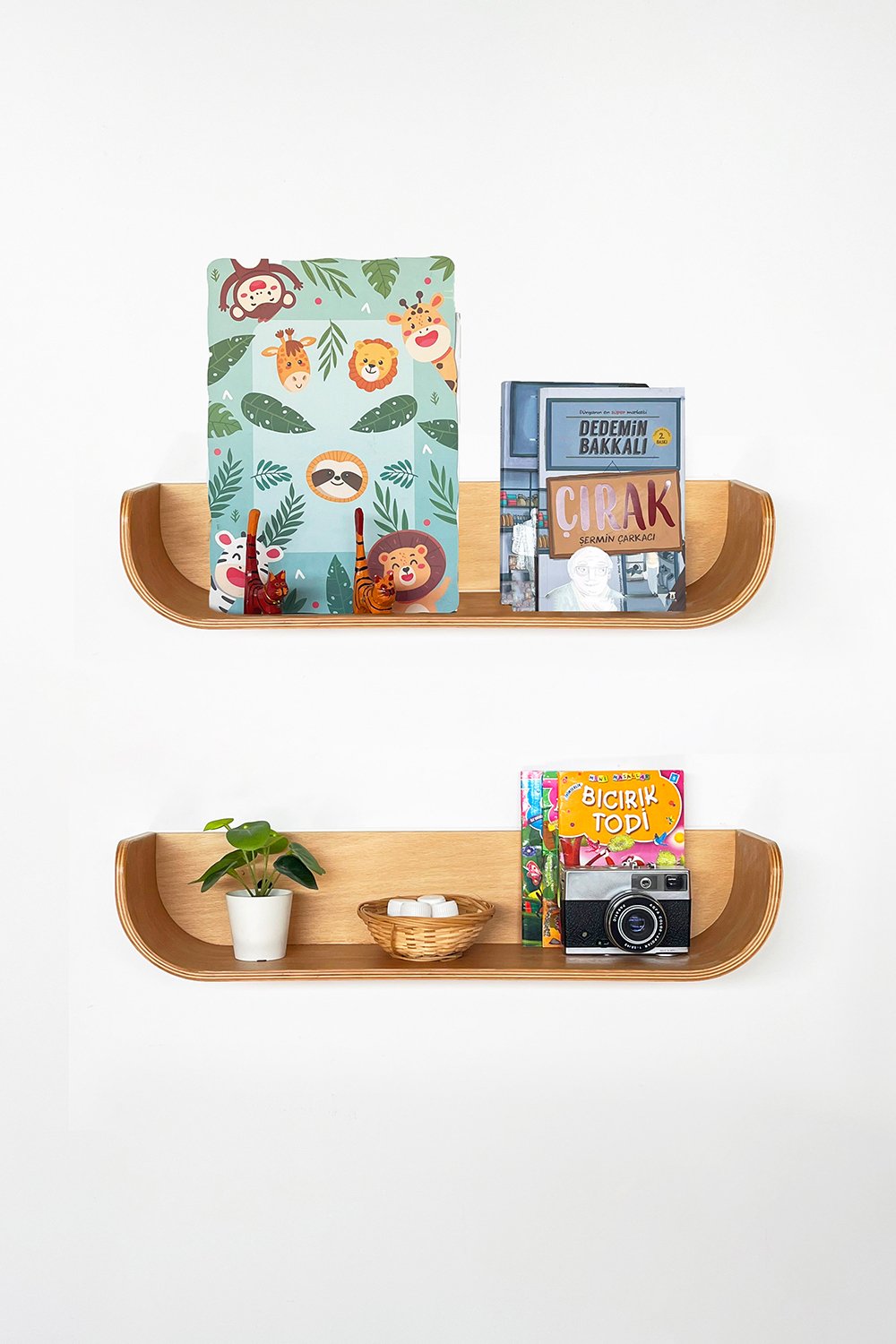 Fagus Wood-Dekoratif Ahşap Tasarım Duvar Rafı-Duvar Rafı-1-Milagron.com