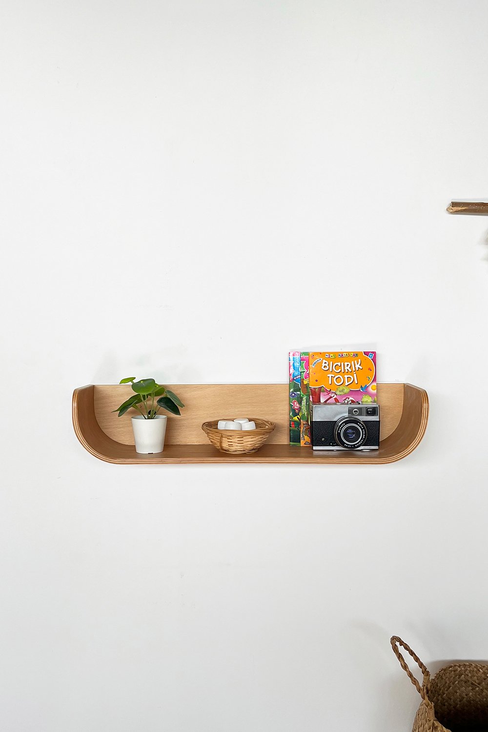 Fagus Wood-Dekoratif Ahşap Tasarım Duvar Rafı-Duvar Rafı-4-Milagron.com