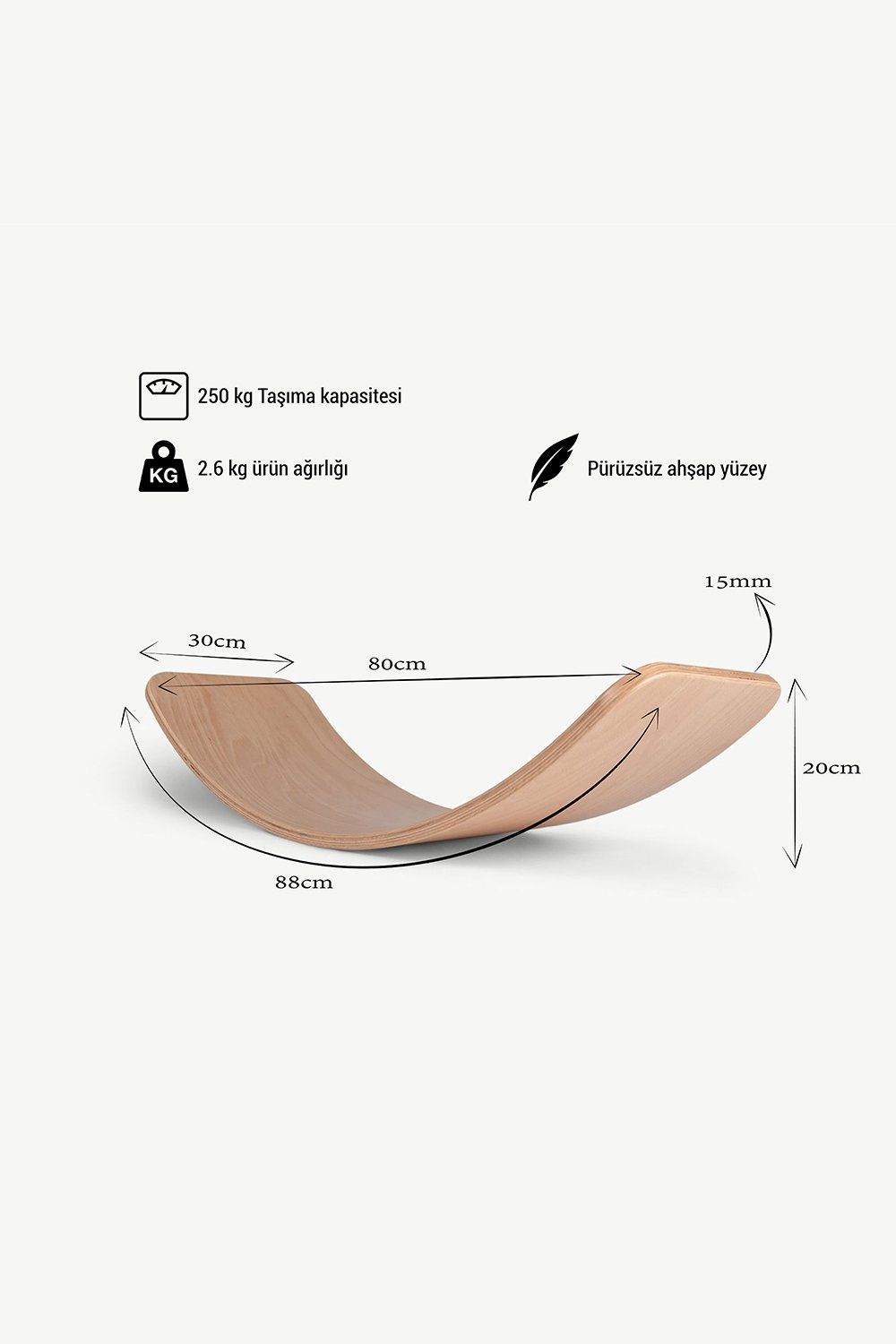 Fagus Wood-Denge Tahtası-Yoga Aksesuarları-5-Milagron.com