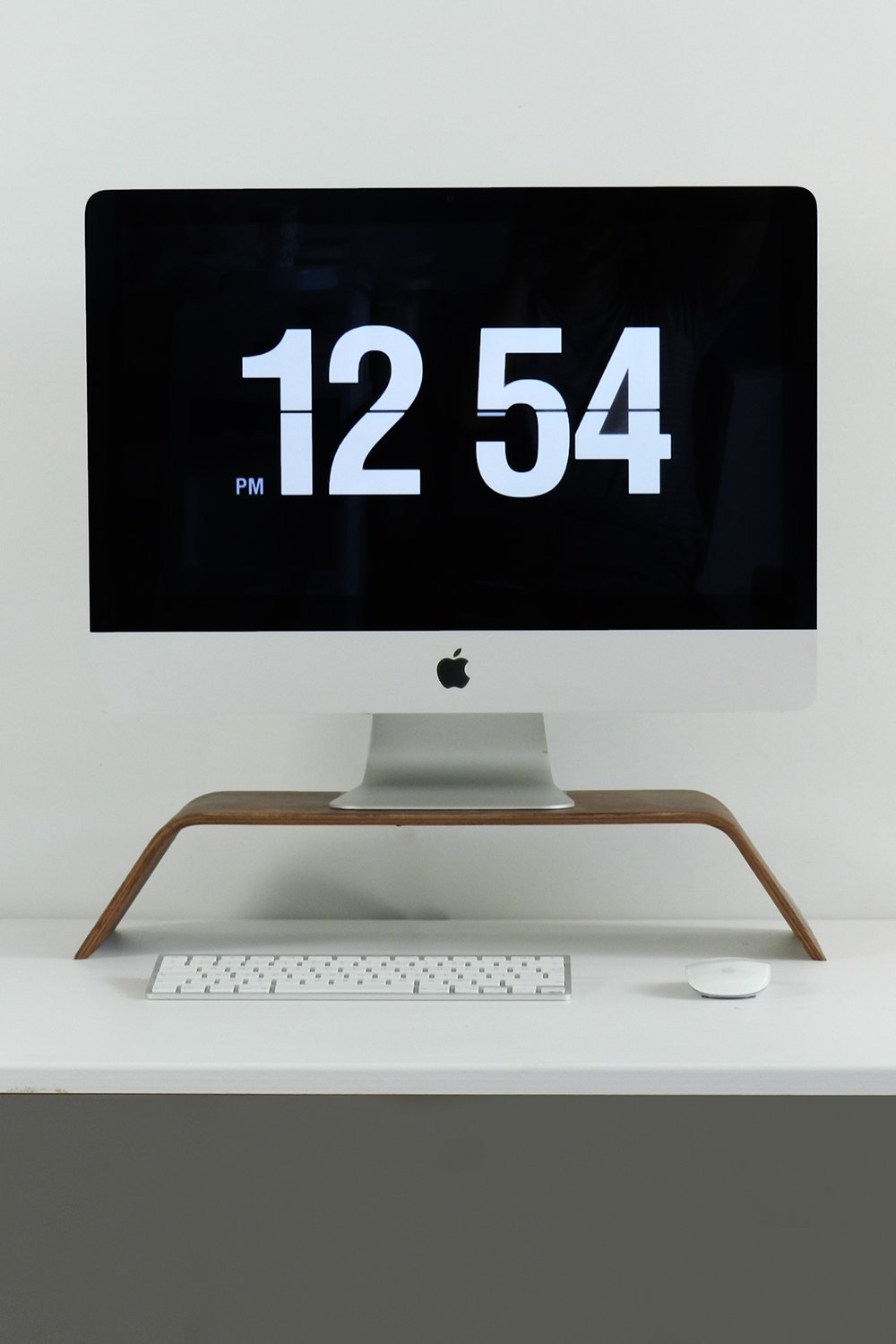 Fagus Wood-Doğal Ahşap Bilgisayar Monitörü Yükseltici Stant ve Ekran Yükseltici (Ceviz)-Biblo-2-Milagron.com