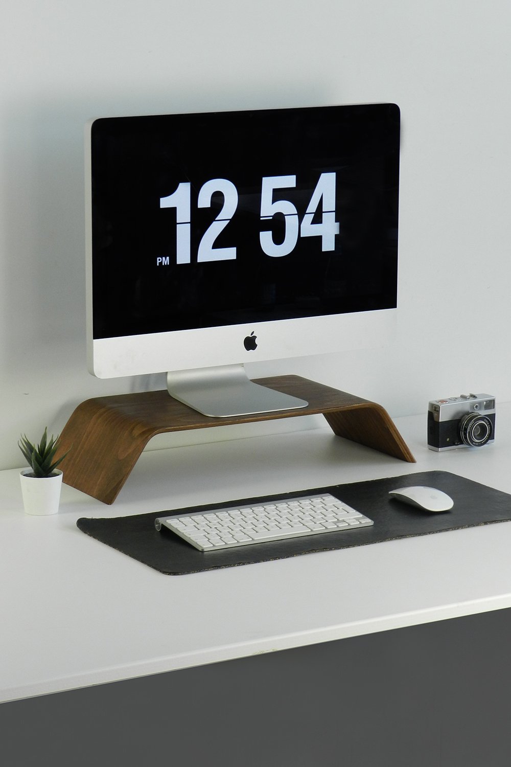 Fagus Wood-Doğal Ahşap Bilgisayar Monitörü Yükseltici Stant ve Ekran Yükseltici (Ceviz)-Biblo-5-Milagron.com