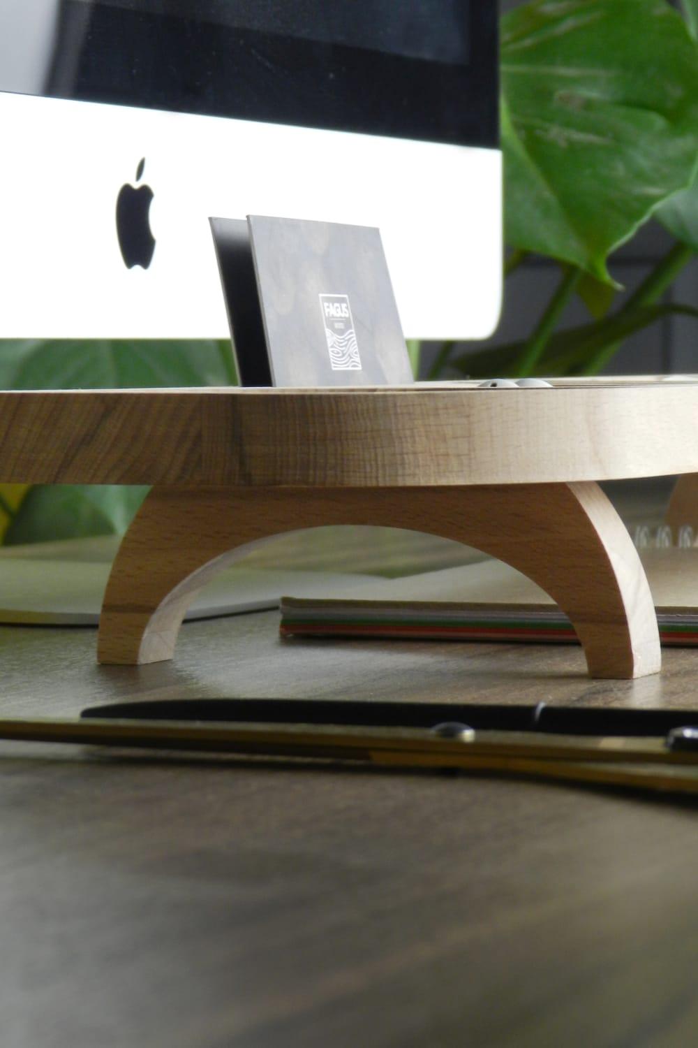 Fagus Wood-Drop Masa Düzenleyici-Masaüstü Organizer-8-Milagron.com