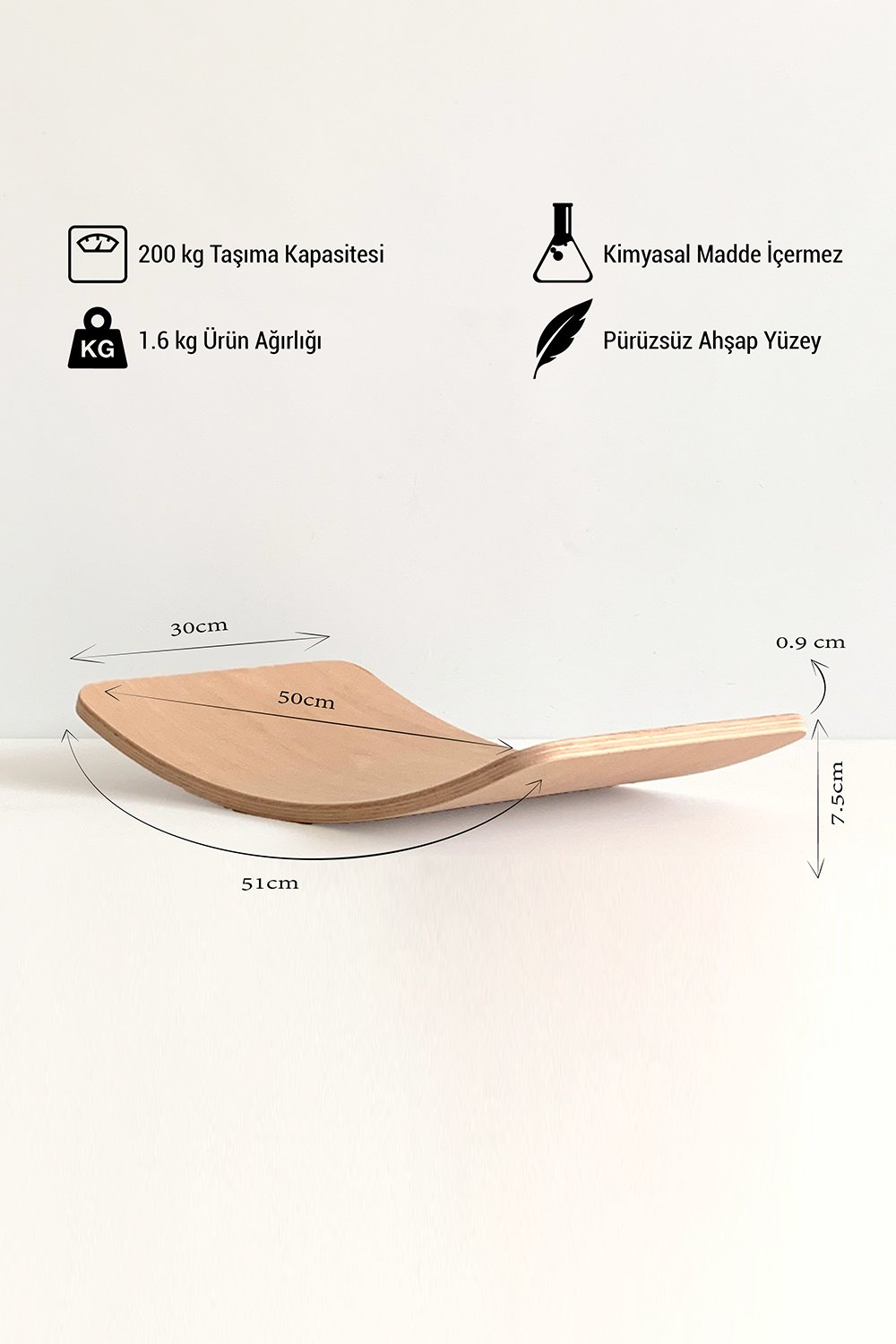 Fagus Wood-Küçük Denge Tahtası-Yoga Aksesuarları-7-Milagron.com