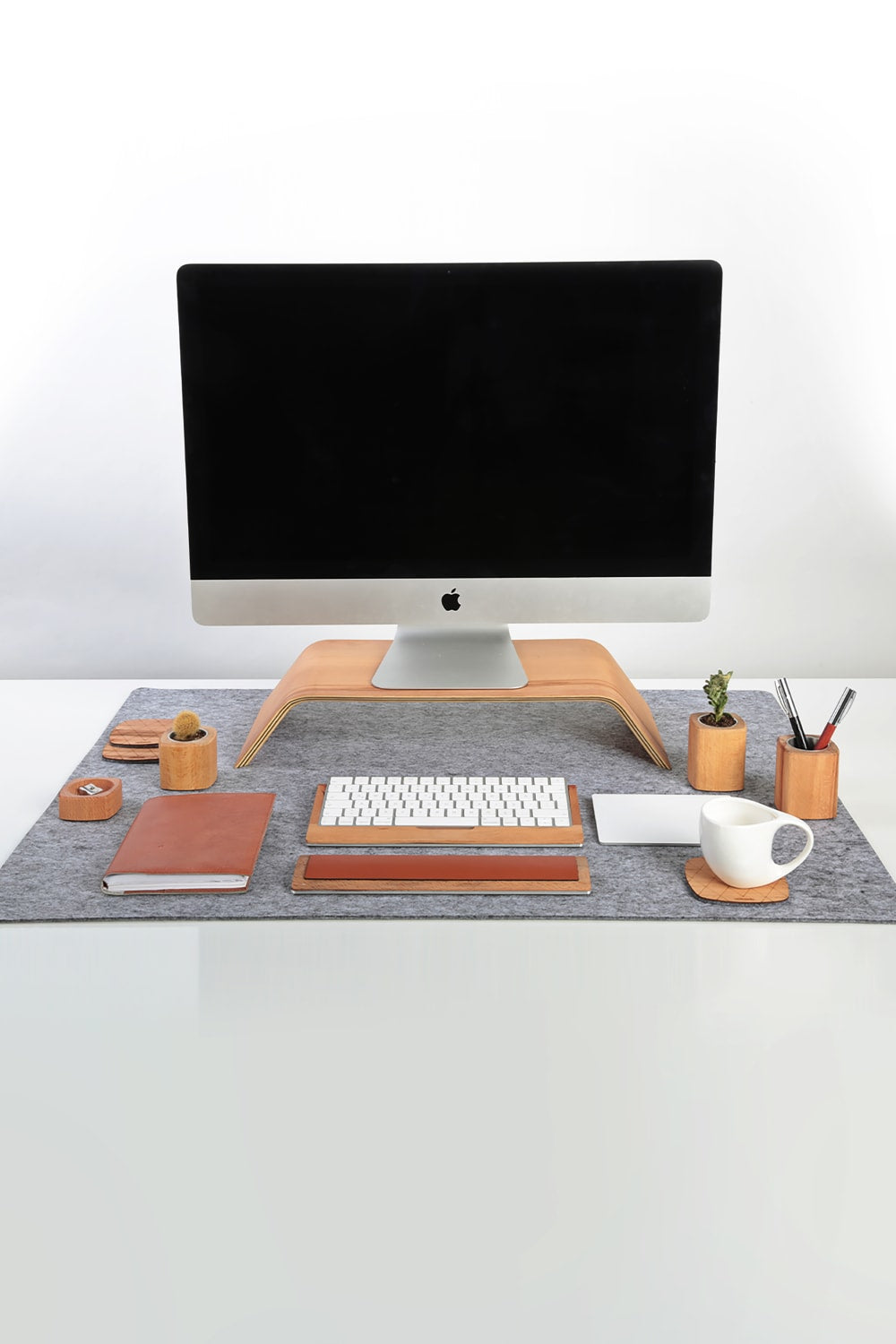 Fagus Wood-Masa Matı (Gri)-Mouse Pad-3-Milagron.com