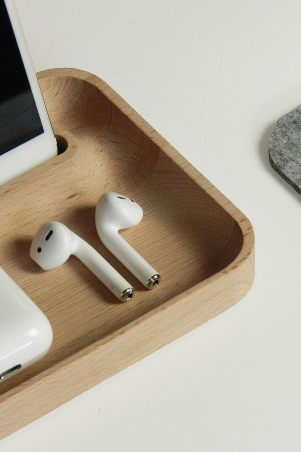 Fagus Wood-Nova Telefon Standı - Kayın-Telefon Tutucu-4-Milagron.com