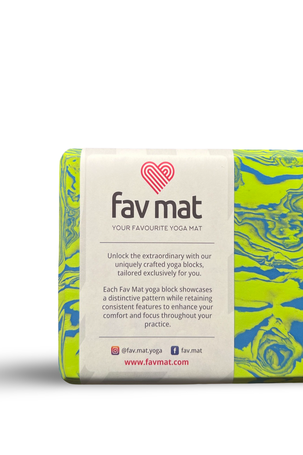 Fav Mat-Premium Sünger Yoga Bloğu - Yeşil-Yoga Blok-1-Milagron.com
