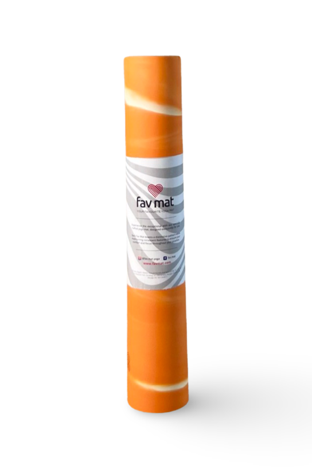 Fav Mat-Super-grip Profesyonel Yoga Mat 5mm Turuncu-Yoga Matı-1-Milagron.com