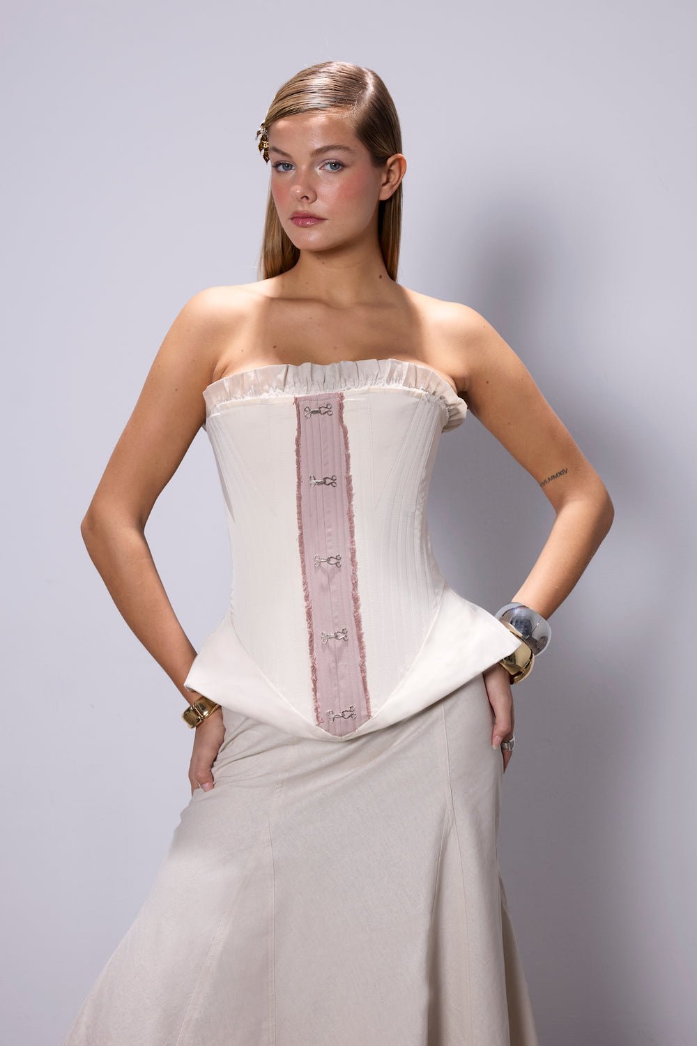 Fèe Muse-Ariel Bej Keten Etek-Etek-3-Milagron.com