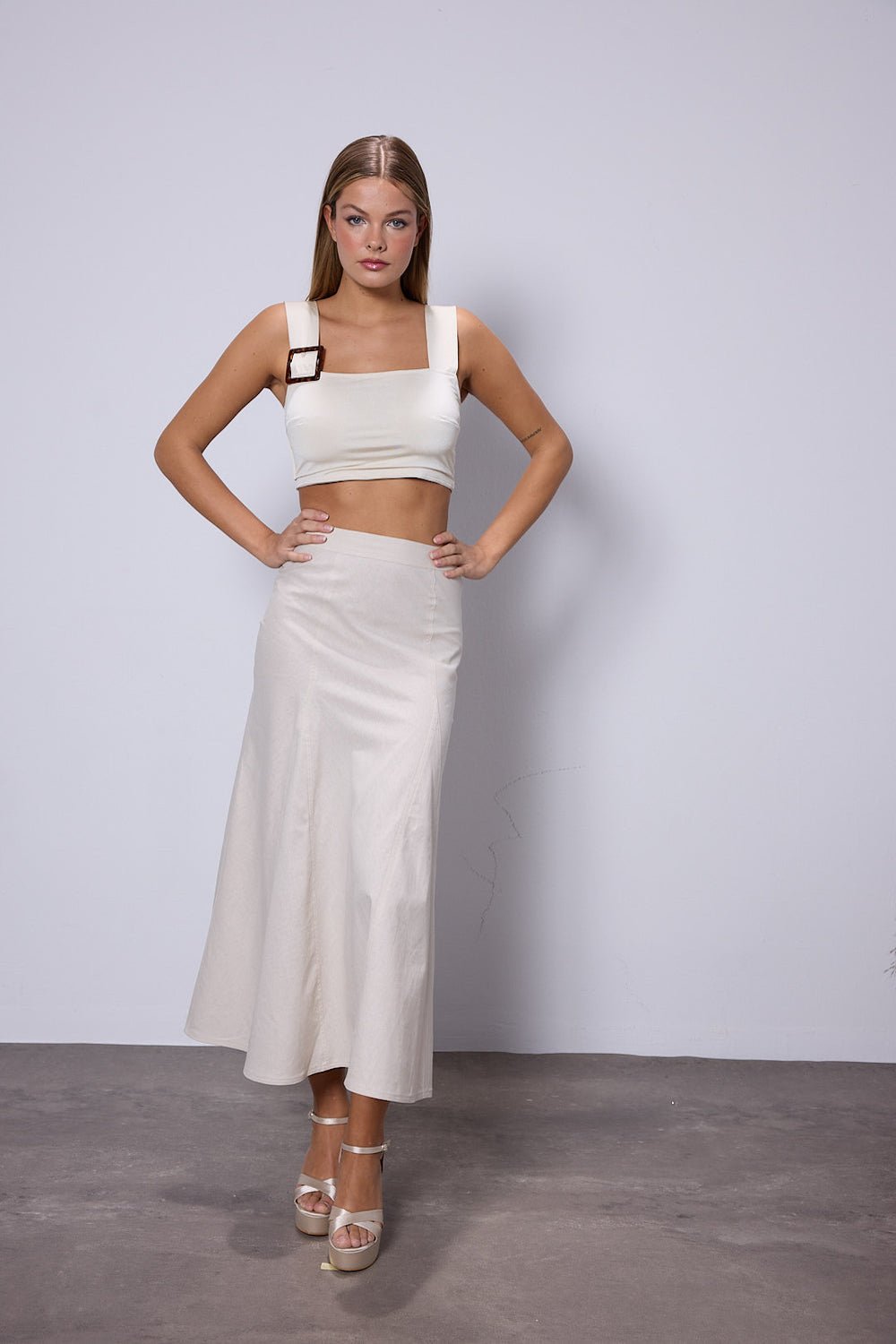 Fèe Muse-Ariel Bej Keten Etek-Etek-4-Milagron.com