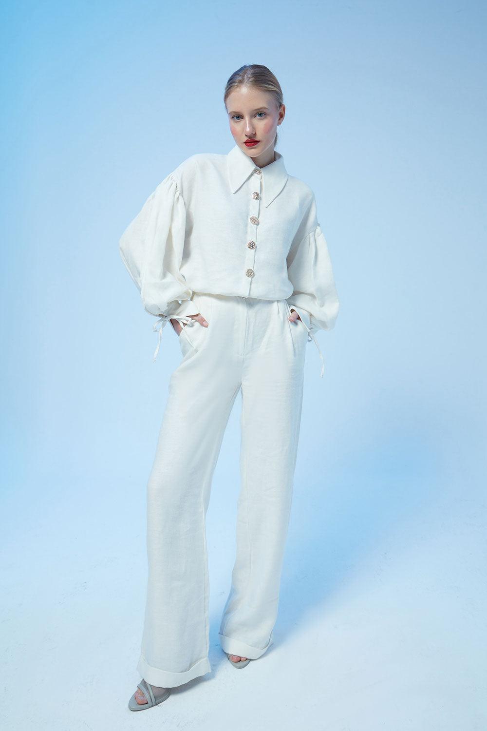 Fèe Muse-Luisa Çizgili Pantolon-Pantolon-1-Milagron.com