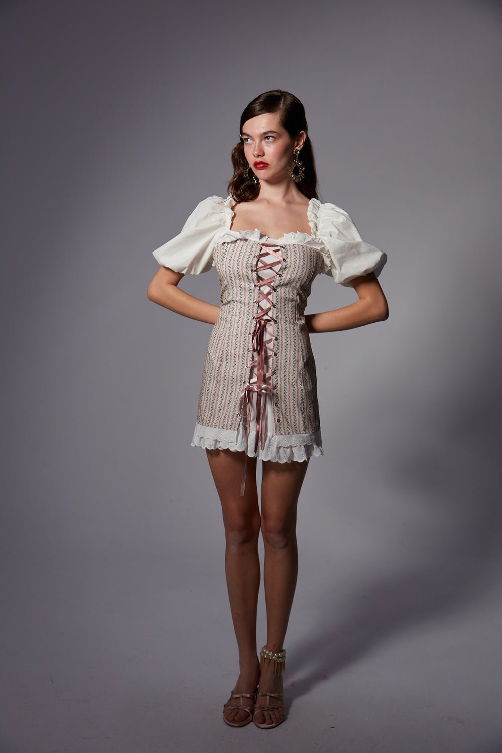 Fèe Muse-Peony Çicekli Elbise-Elbise-2-Milagron.com