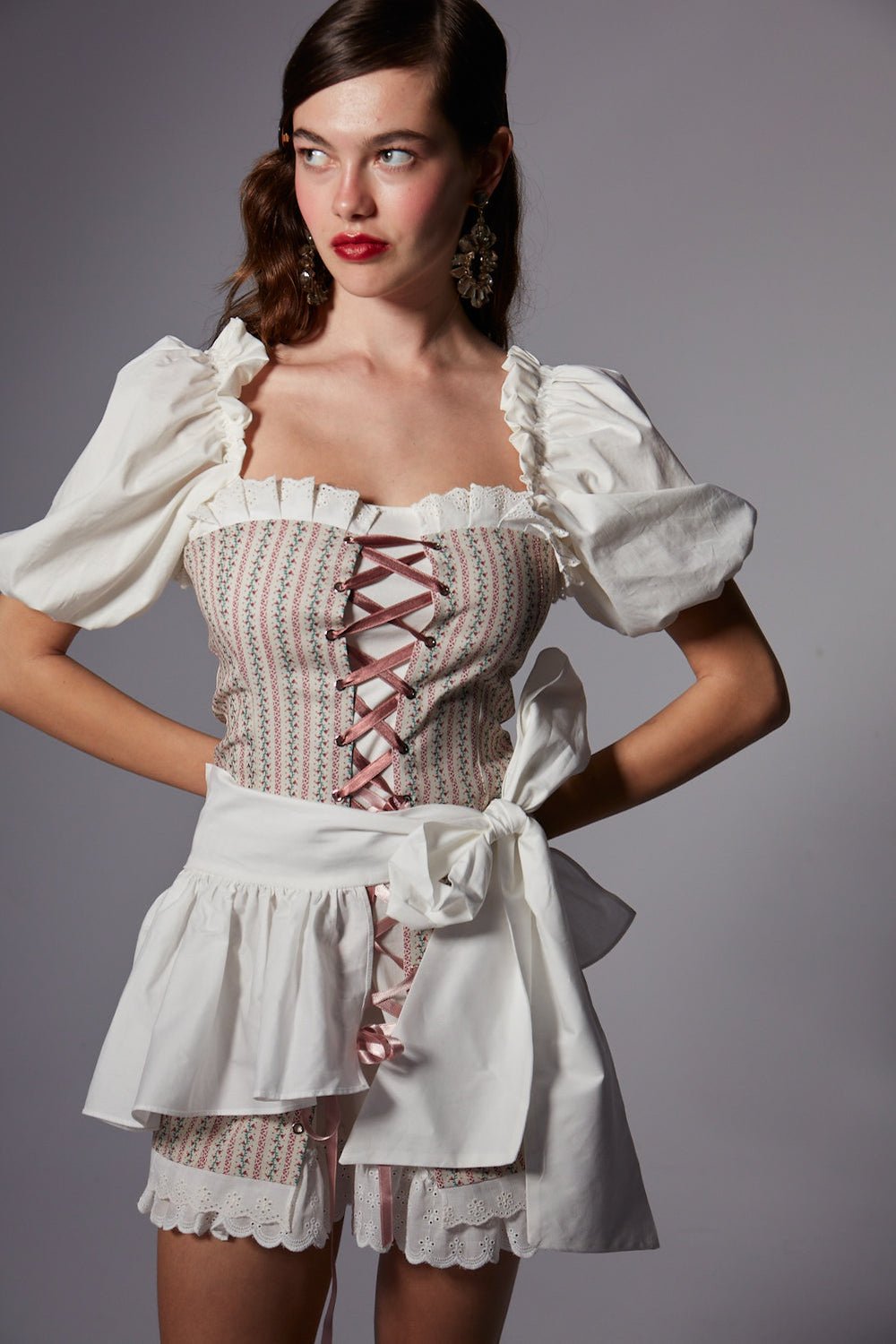 Fèe Muse-Peony Çicekli Elbise-Elbise-5-Milagron.com