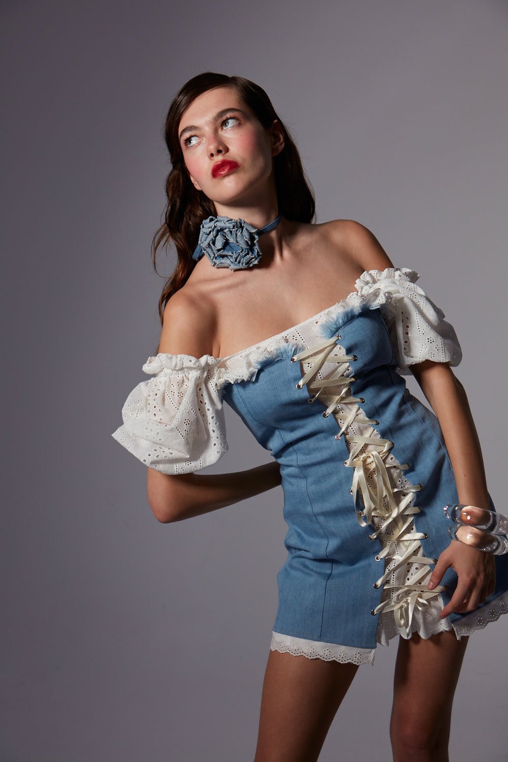 Fèe Muse-Peony Elbise Denim-Elbise-10-Milagron.com