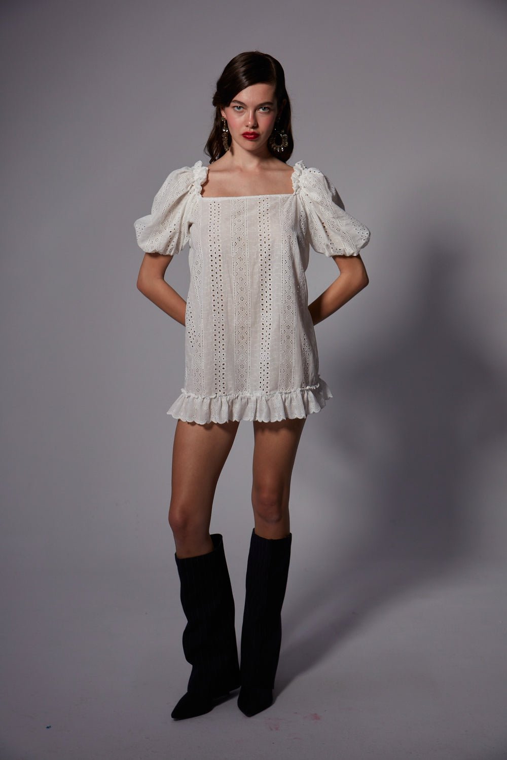 Fèe Muse-Peony Elbise Denim-Elbise-8-Milagron.com