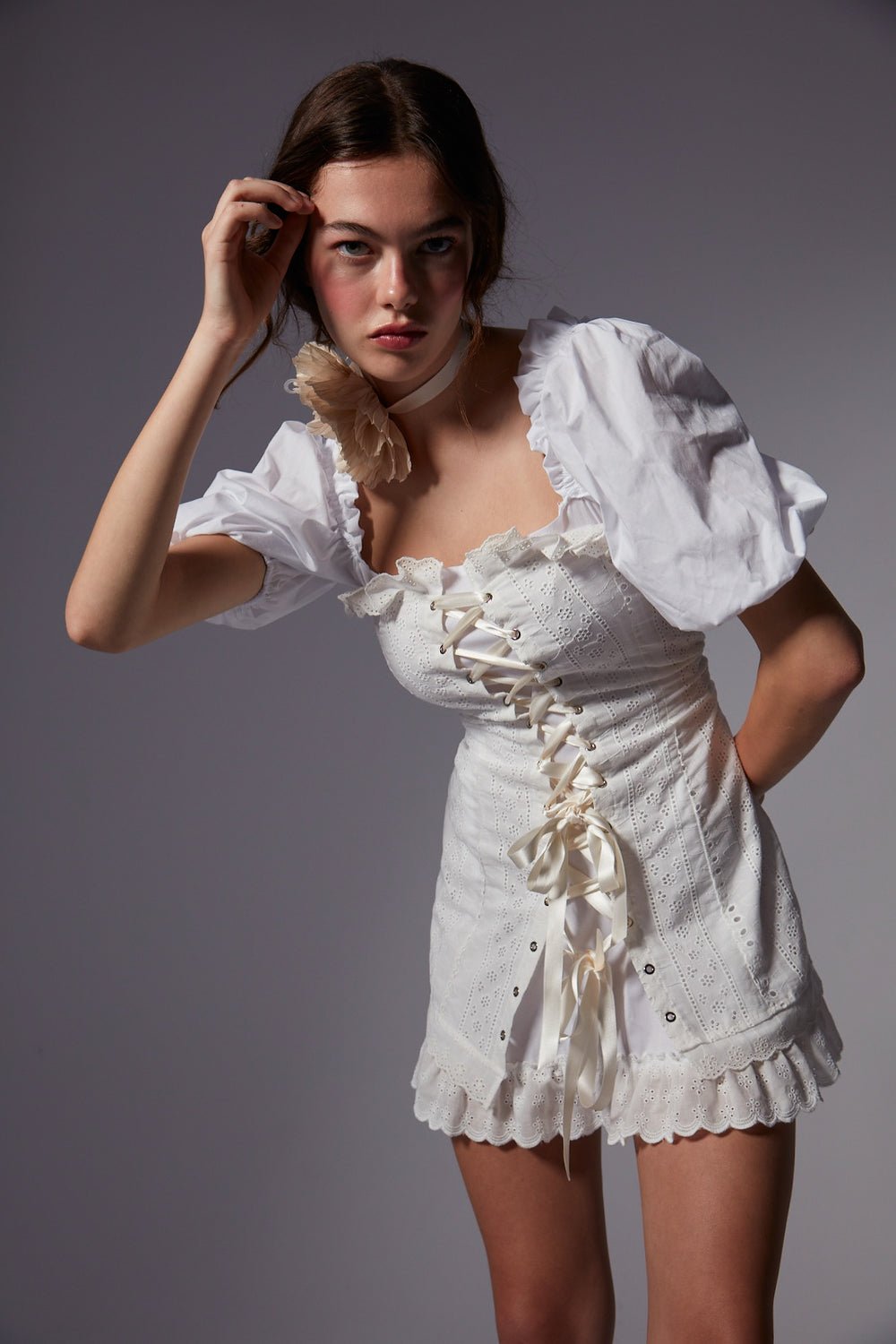 Fèe Muse-Peony Elbise Fisto Desenli-Elbise-5-Milagron.com