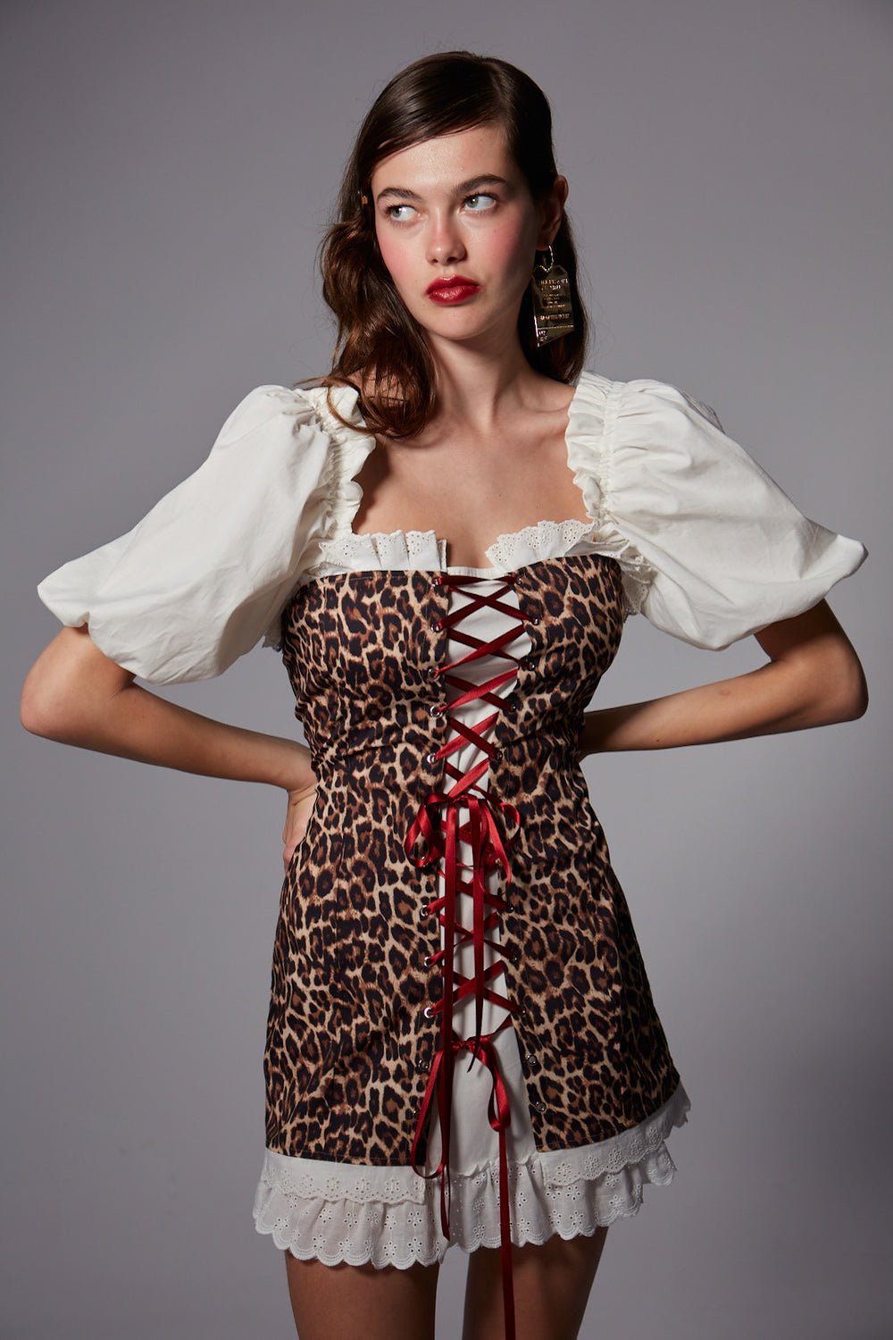 Fèe Muse-Peony Elbise Leopar-Elbise-3-Milagron.com