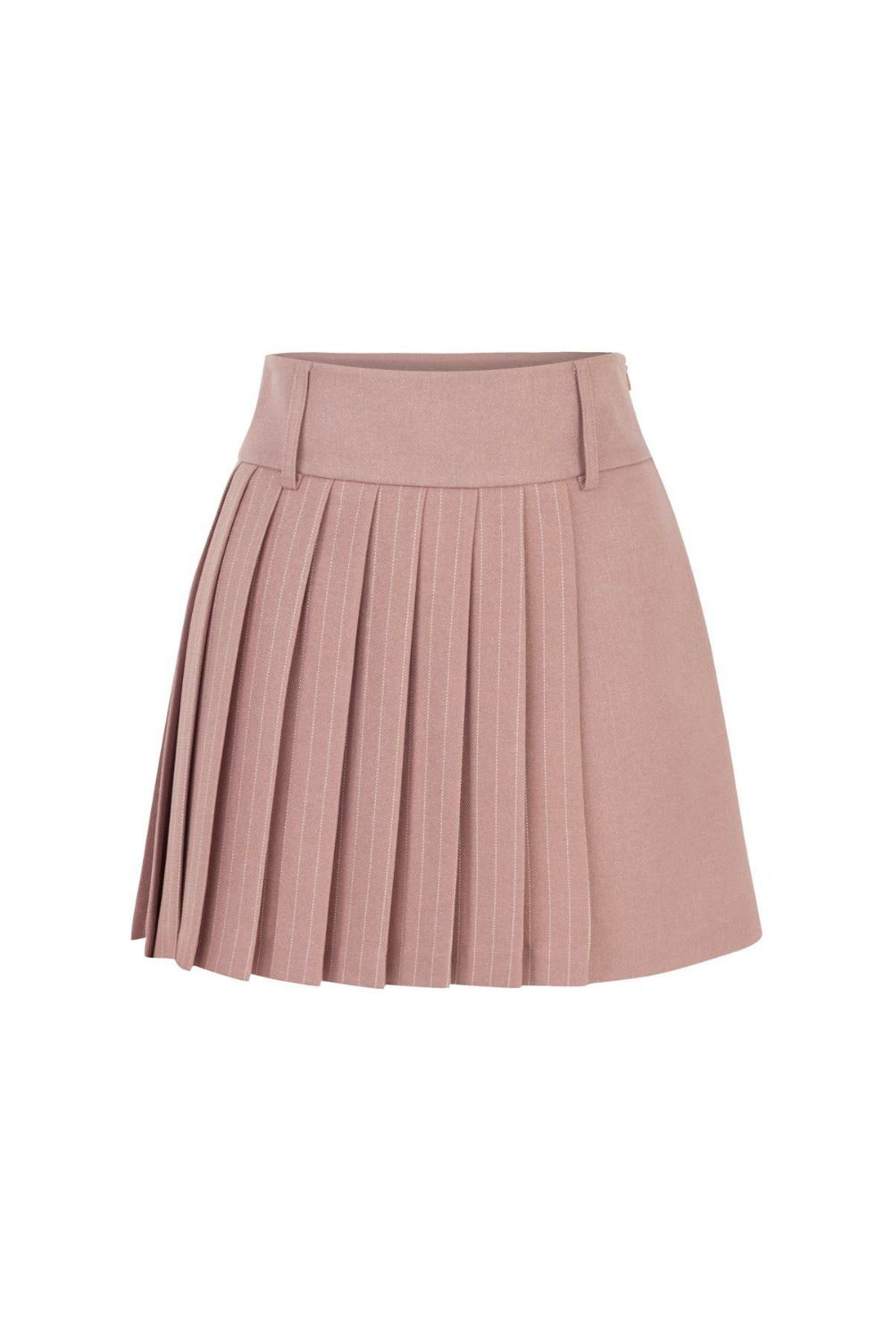 Feel The Lotus-Cléo Light Pink Pleated Skirt-Etek-1-Milagron.com