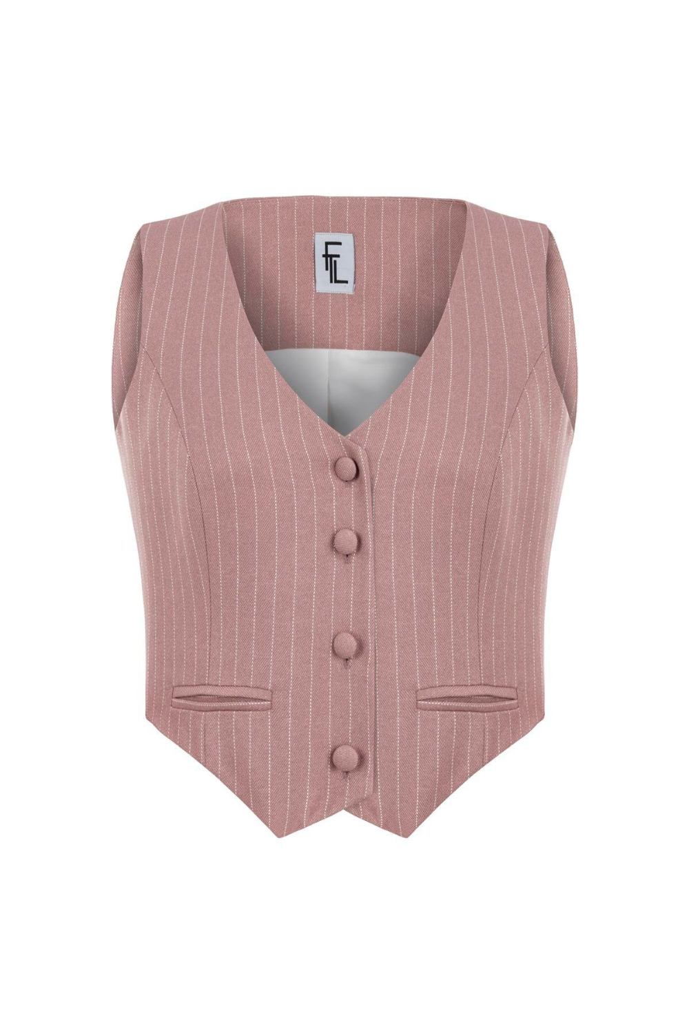 Feel The Lotus-Cléo Light Pink Vest-Yelek-1-Milagron.com