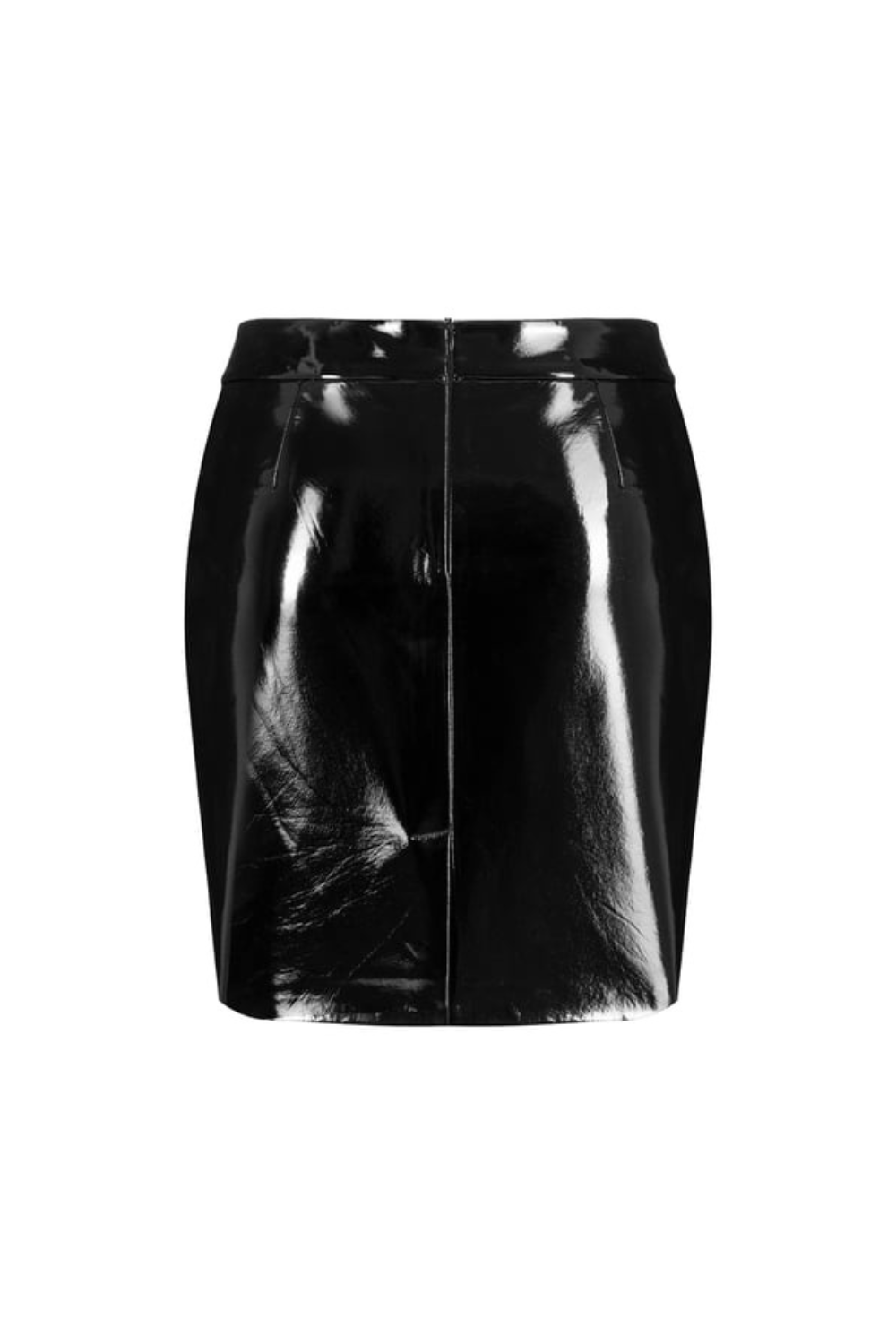 Feel The Lotus-Lucy Patent Leather Skirt-Etek-2-Milagron.com