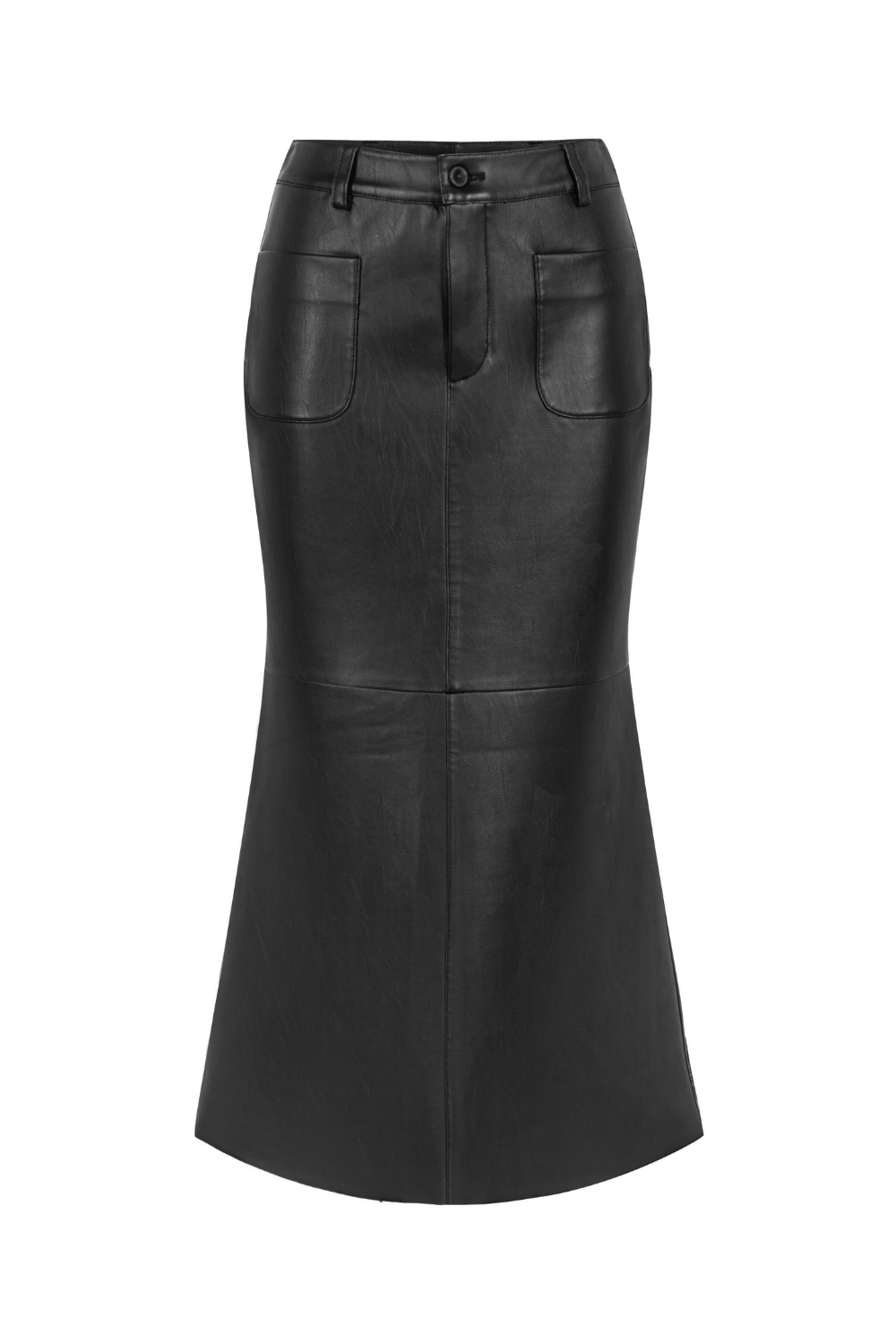 Feel The Lotus-Marina Leather Skirt-Etek-1-Milagron.com
