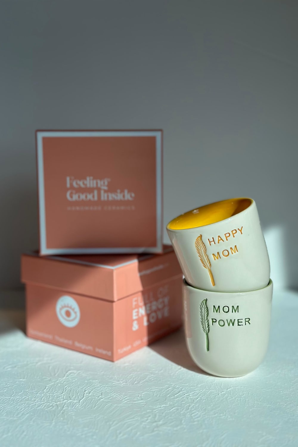 Feeling Good Inside-2’li Anneler Günü Kupa Seti – Özel Hediye Kutulu-Bardak-1-Milagron.com