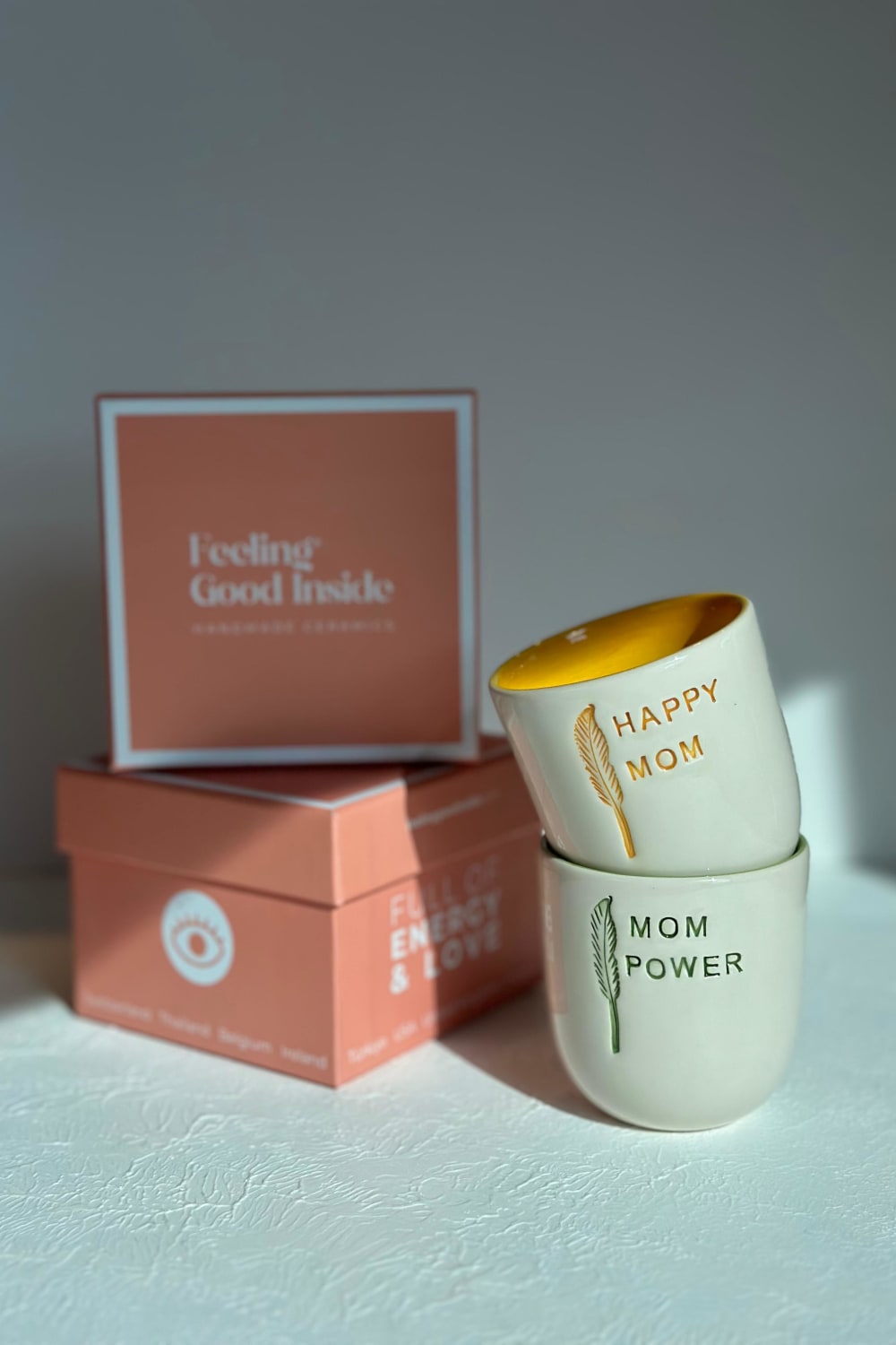 Feeling Good Inside-2’li Anneler Günü Kupa Seti – Özel Hediye Kutulu-Bardak-4-Milagron.com