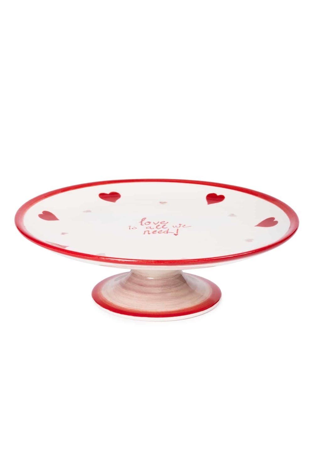 Feeling Good Inside-All We Need Is Love Ayaklı Pasta Tabağı – L’amour Paris-Tabak & Kase-2-Milagron.com