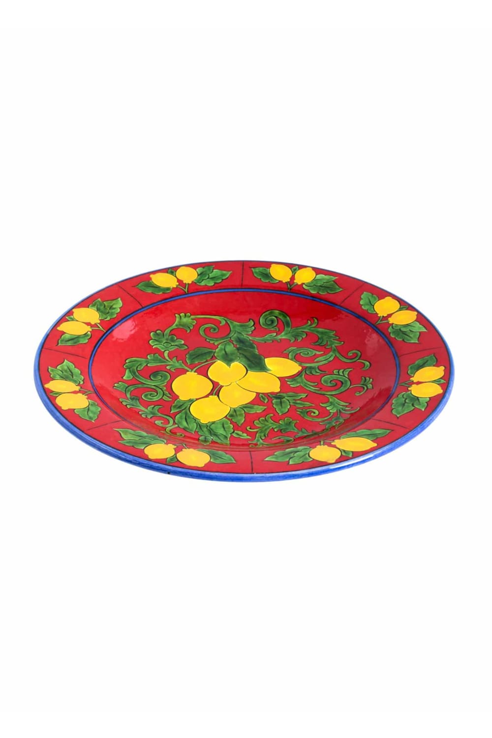 Feeling Good Inside-Amalfi Coast Collection Handmade Kırmızı Maxi Boy Seramik Salata Kasesi-Tabak & Kase-1-Milagron.com