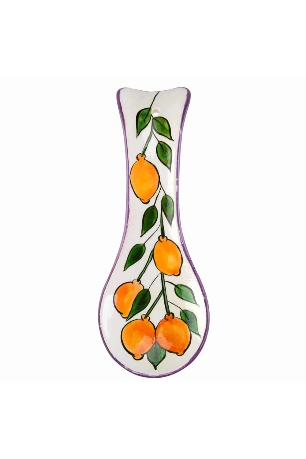 Feeling Good Inside-Amalfi Coast Collection Handmade Limon Desenli Mor Kaşıklık-Mutfak Aksesuarları-1-Milagron.com